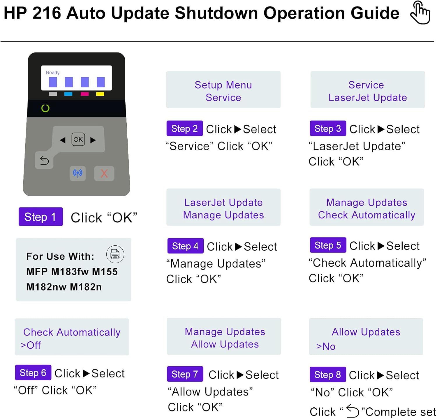 Thumbnail 4 de myCartridge 216A Toner compatible avec puce pour imprimantes HP Color LaserJet Pro (MFP M183fw, M182n, M155a…)