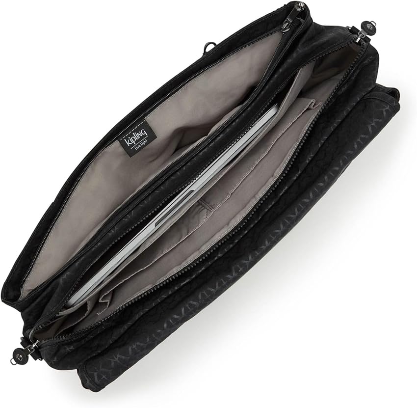 Thumbnail 4 de Kipling Superworker Messenger Bag ✨Signature Embroidered Black