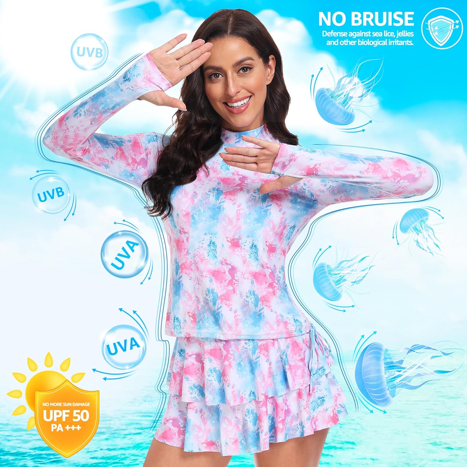 Thumbnail 4 de UNIQUEBELLA Camiseta de Surf Mujer UPF 50+