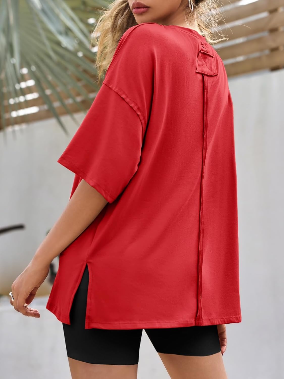 Thumbnail 6 de Tankaneo Oversized Summer T-Shirt Loose Fit