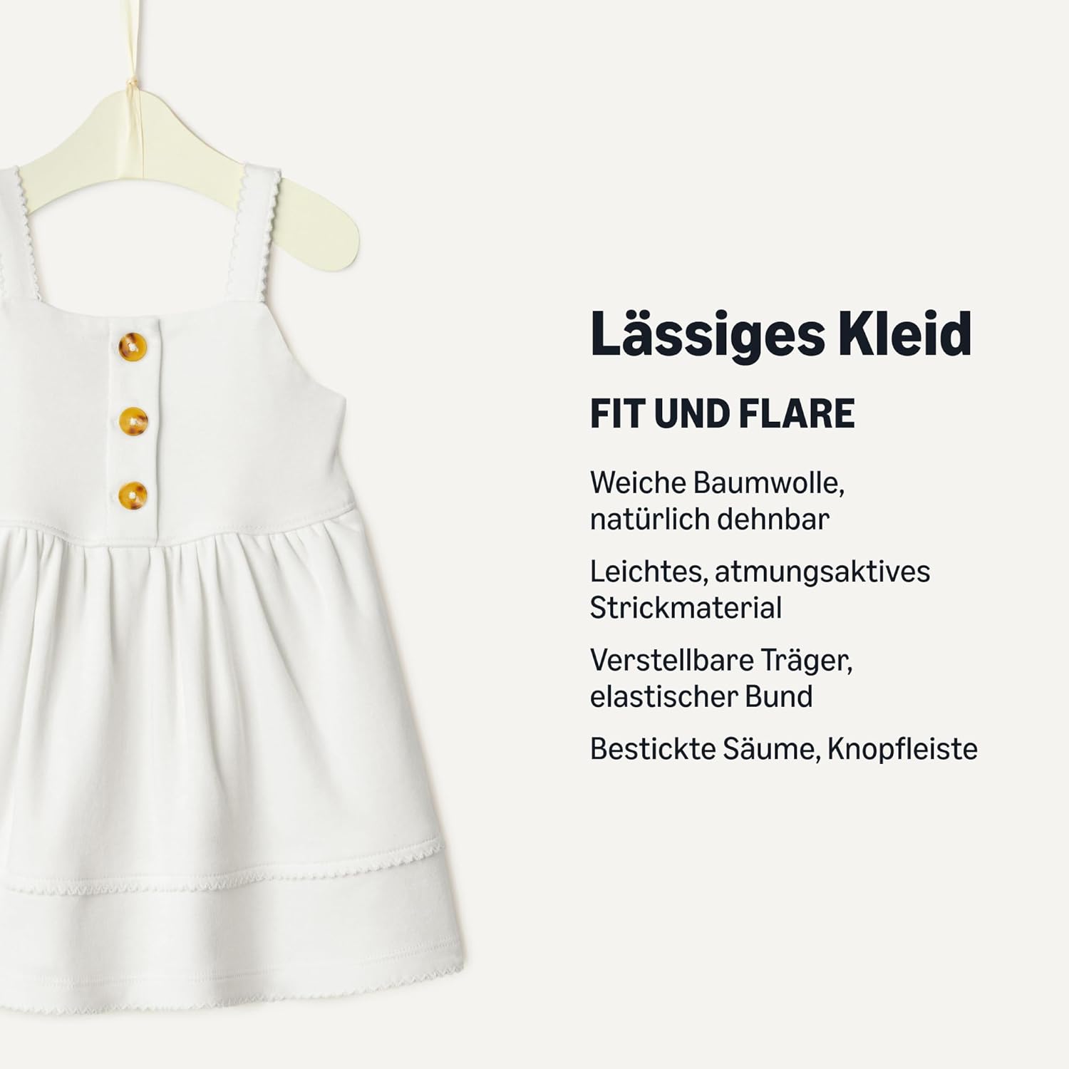 Thumbnail 2 de Amazon Essentials x Sofia Grainge Baby & Mädchen lässiges Baumwollkleid im A-Linien-Schnitt