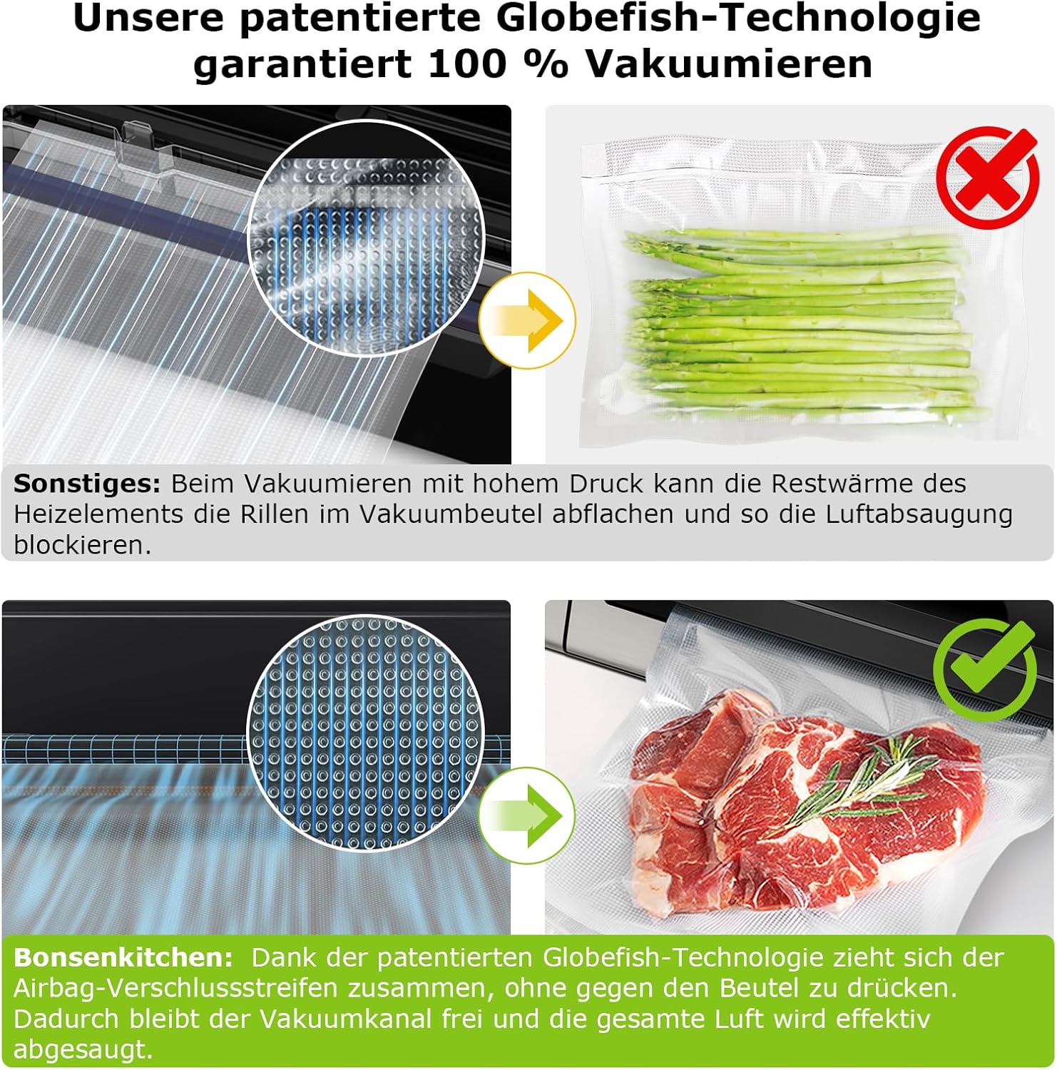 Thumbnail 4 de Bonsenkitchen Vakuumiergerät 15 L/min