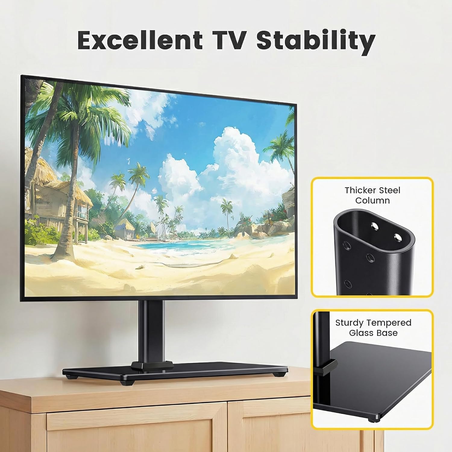 Detalle 2 de Alphamount Universal TV Stand for 24–60 Inch TVs