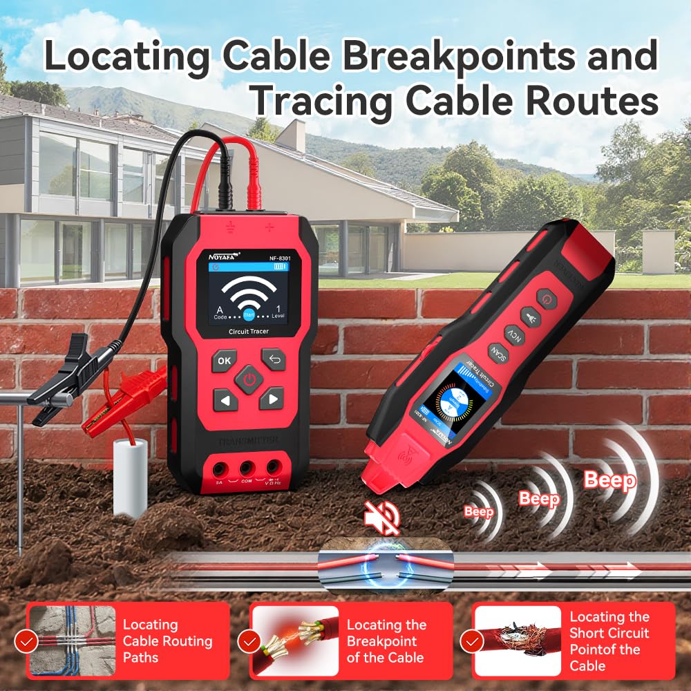 Thumbnail 2 de NOYAFA NF-8301 Circuit Tracer — Underground Circuit Finder & Digital Multimeter