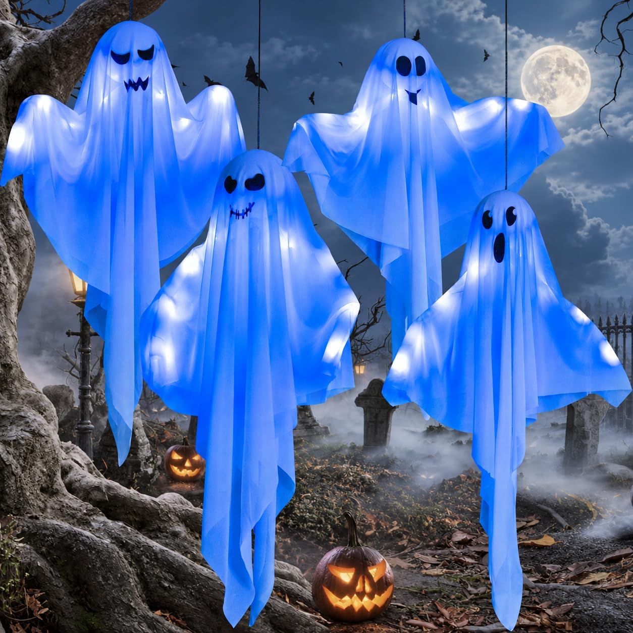 Thumbnail 5 de Kiddokids Halloween Hanging Ghost Decorations, 27.5-inch
