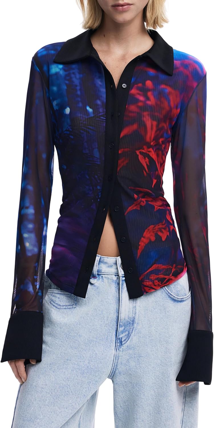 Detalle de Desigual TS_Dietrich Blouse Mujer camisa manga larga