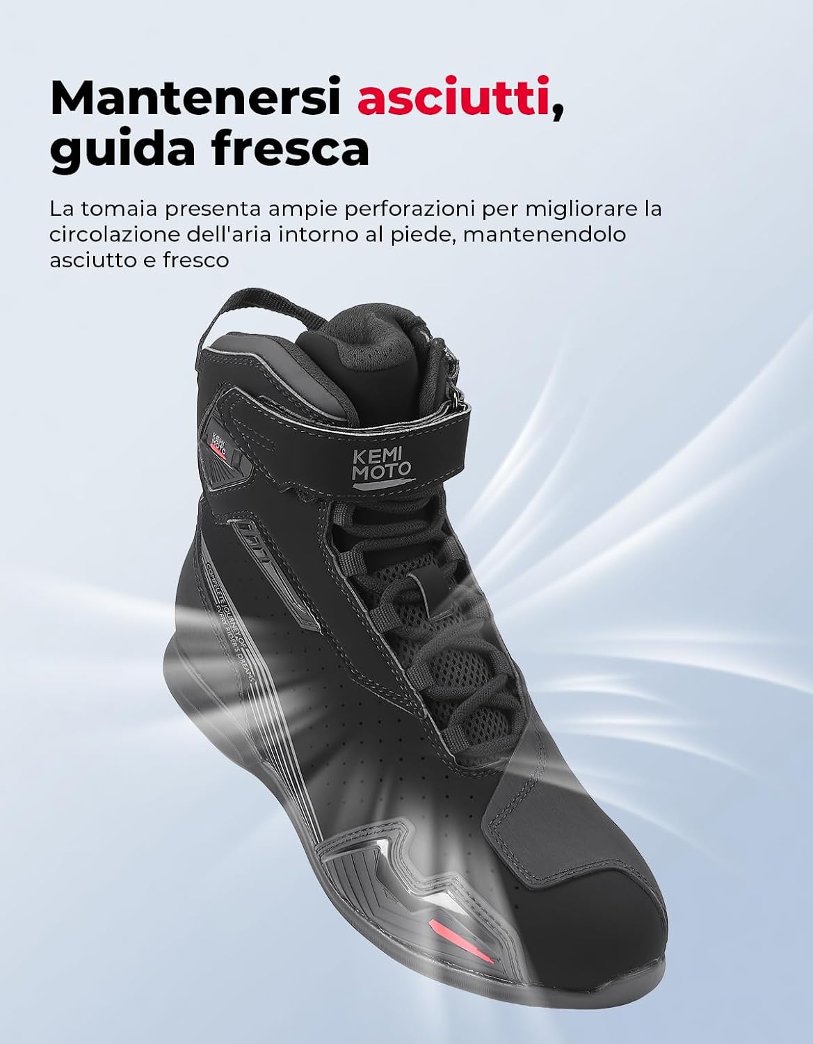 Thumbnail 3 de KEMIMOTO Scarpe Moto Uomo CE traspiranti con rinforzo per il cambio e supporto alla caviglia