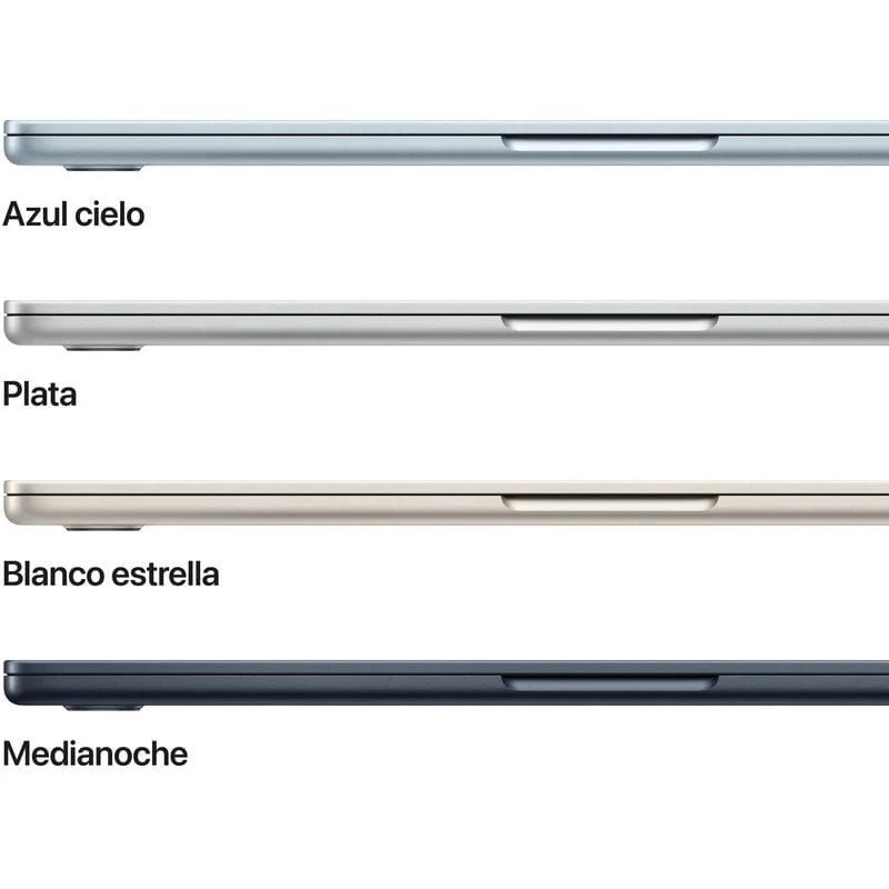 Detalle 2 de Apple MacBook Air 13" M5 16GB 512GB SSD – Blanc Estrella, con cargador 35W
