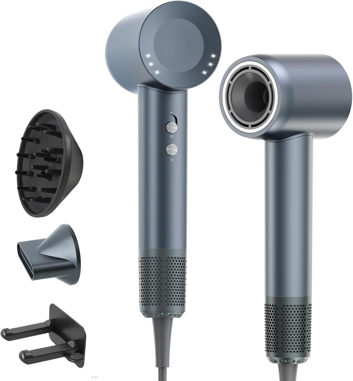 Detalle de Asciugacapelli Ionico 160.000 giri/min con Diffusore – Blu ghiaccio, brushless