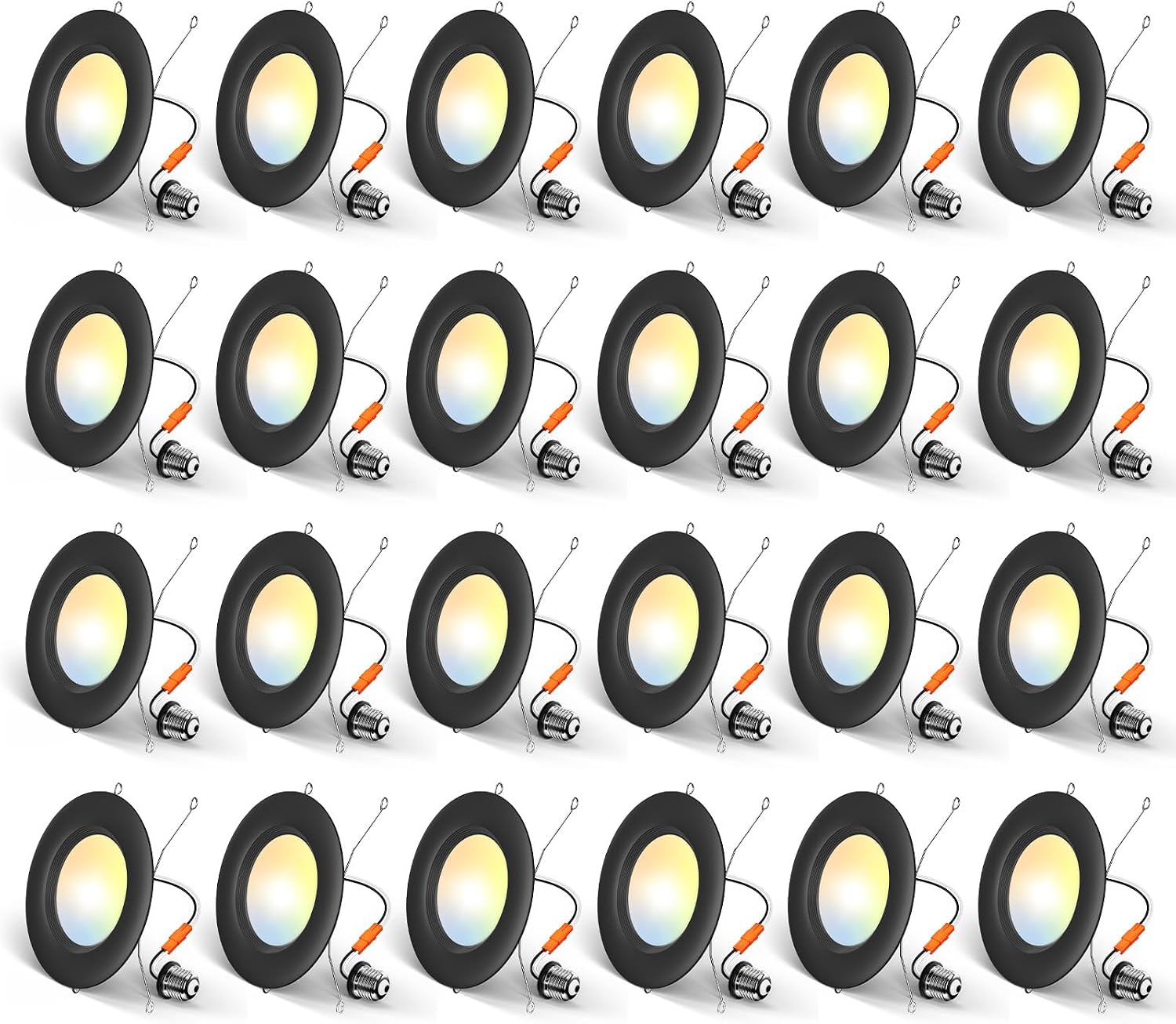 Thumbnail 6 de Amico 24-Pack 4-Inch 5CCT LED Recessed Lighting with Dimmable 8.5W (60W) Equivalence