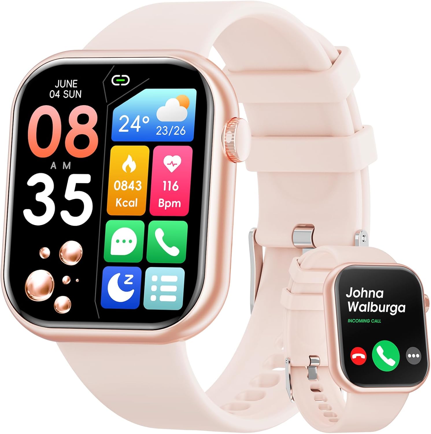 Detalle de Hwagol Smart Watch 1.85" fitness tracker