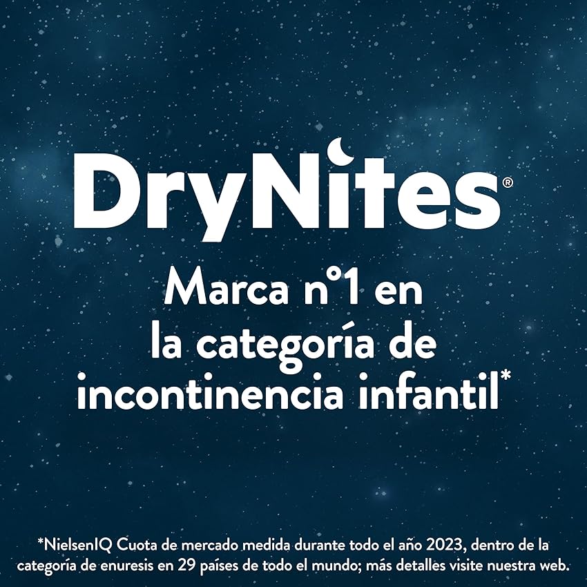 Detalle de Huggies DryNites Pañales Nocturnos para Niña 💤 33 Uds.