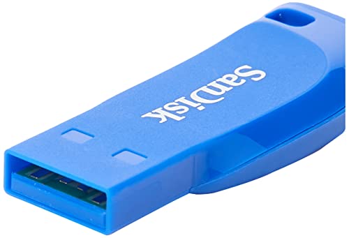Detalle de SanDisk Cruzer Blade 32GB USB Flash Drive – Pack de 3 unidades en Azul/Rosa/Verde