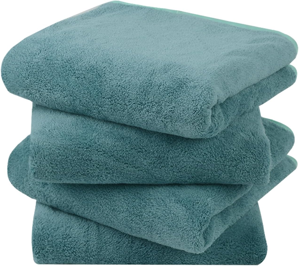 Detalle de KinHwa 4er Set Mikrofaser Handtücher 40x76 cm – extra saugstark, fusselfrei, ultraleicht