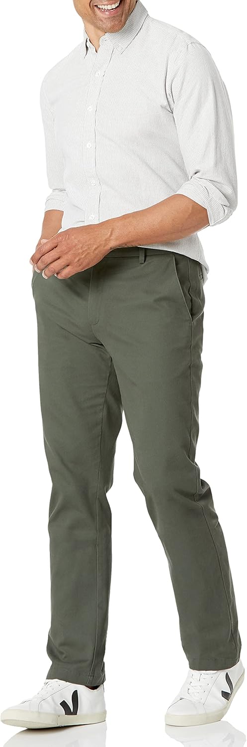 Thumbnail 3 de Amazon Essentials Men's Straight Fit Wrinkle-Resistant Flat-Front Casual Chino Trousers