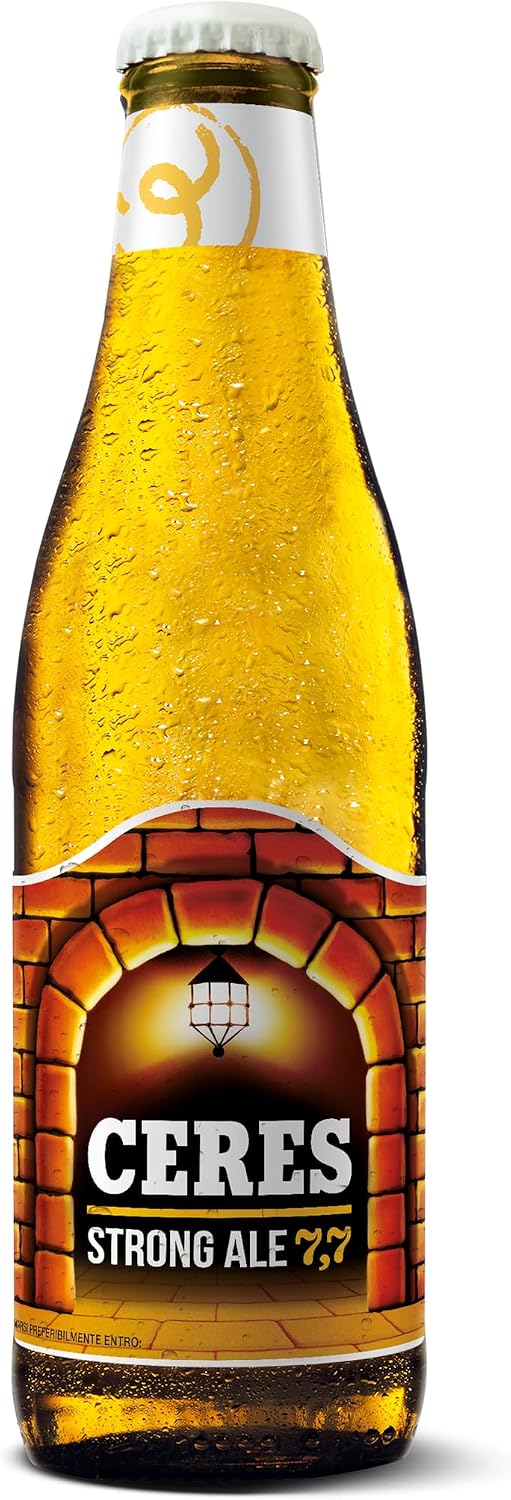 Detalle de Ceres Strong Ale – 24 bottiglie da 33 cl, birra bionda doppio malto con riflessi dorati (7,7% alc./vol.)