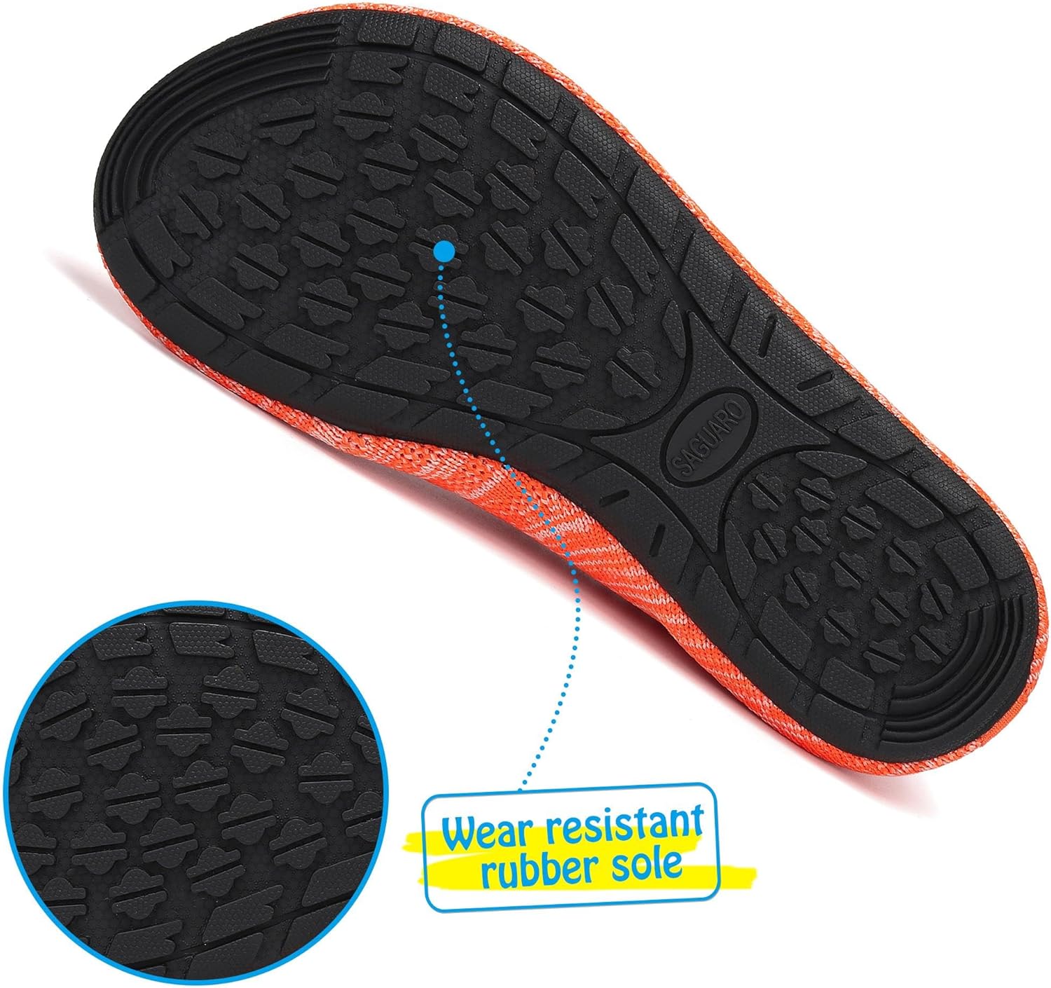 Thumbnail 4 de SAGUARO Chaussures aquatiques enfant (gr. 18-37 EU) – chaussons d’eau légers et antidérapants