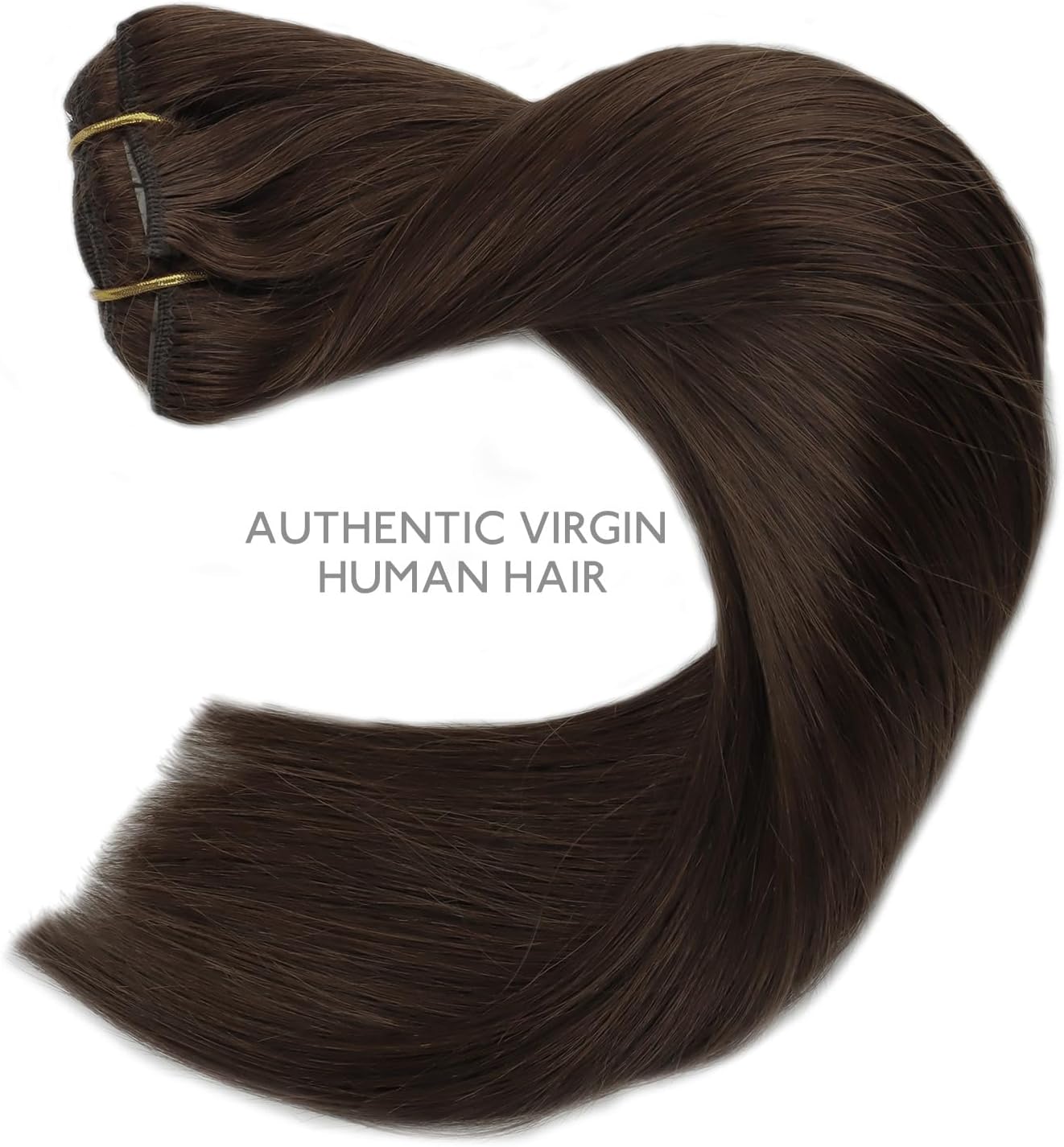 Thumbnail 5 de WENNALIFE Extension Capelli Veri Clip Remy 50 cm 120 g (7 pezzi) Marrone Cioccolato