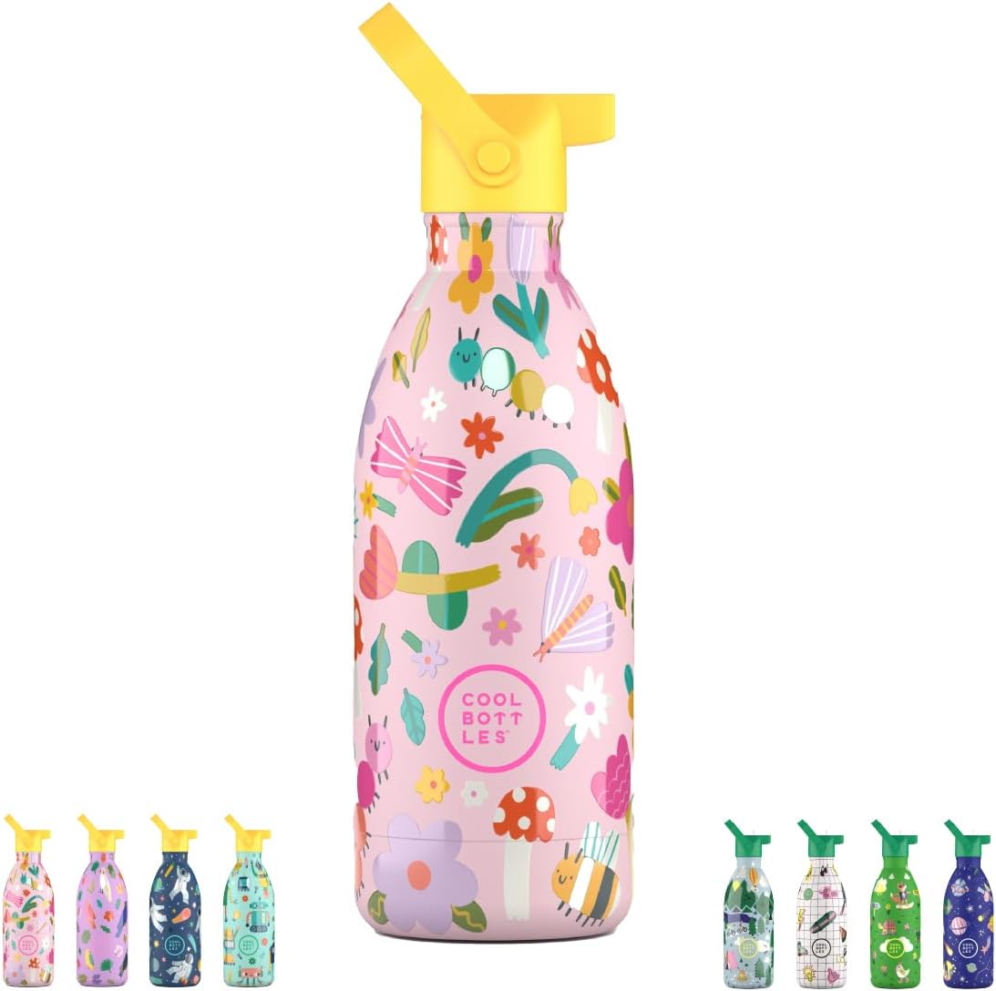Detalle 2 de Cool Bottles CBBK50BL – butelka termiczna dla dzieci 500 ml, Bug Life