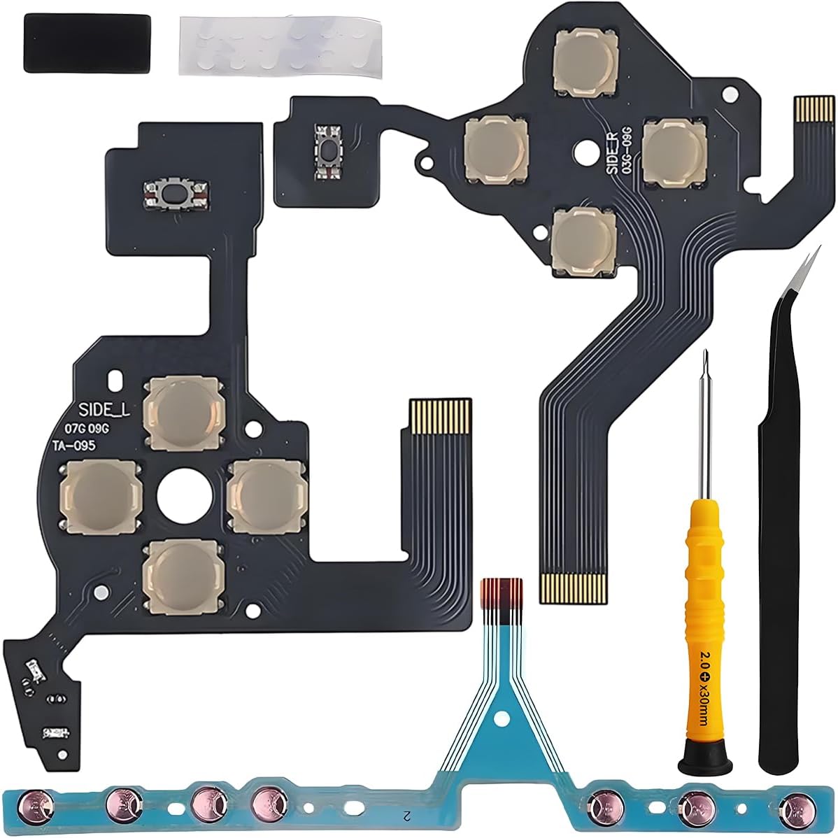 Detalle de ZHUROUPU Direction Cross Button Replacement Left Key & Right Keypad Flex Cable for PSP (TA-095)
