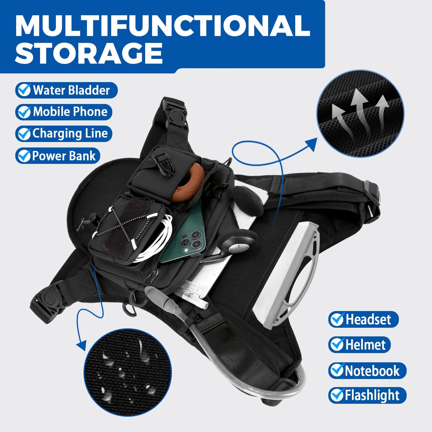 Thumbnail 3 de Criuage USA Running Hydration Vest 2.0L