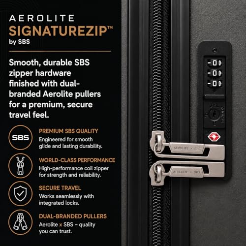Thumbnail 3 de Aerolite Premium Large 28in 100L FlexShell Hard Shell 8 Wheel Suitcase
