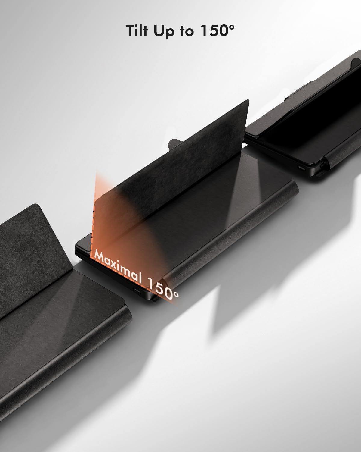 Thumbnail 4 de Doohoeek Dual Bluetooth Mini Keyboard for Phone (Portable Wireless Keyboard with Stand) – Black