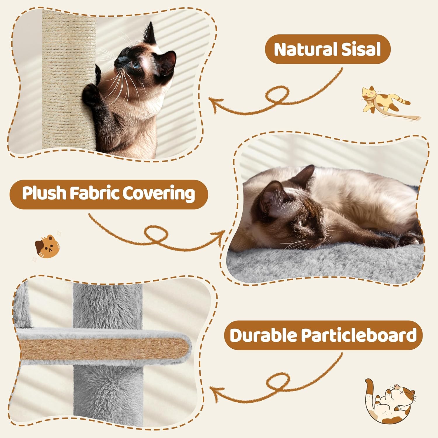 Detalle de Yaheetech Cat Tree, 70-inch
