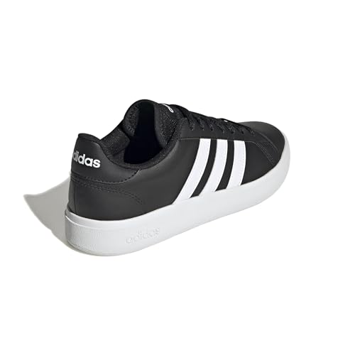 Thumbnail 7 de adidas Grand Td Lifestyle Court: zapatillas casual para mujer con cierre de cordones y suela de goma cosida (Core Black/Cloud White)