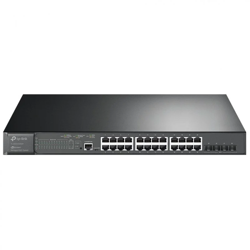 TP-Link TL-SG3428XMP: Switch gestionado 24 Puertos PoE+ y 4 x 10 Gb SFP+