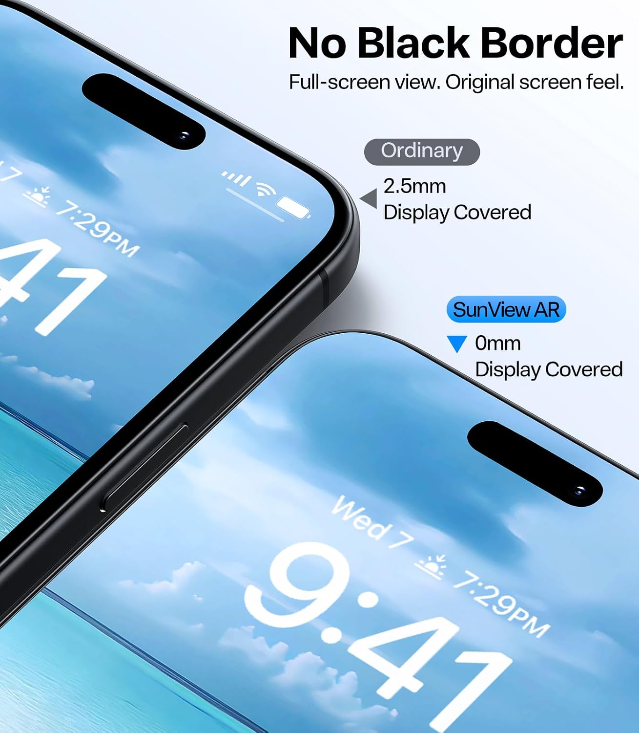 Detalle 1 de TORRAS SunView AR Screen Protector for iPhone 18 Pro, Anti-Reflective 2-Pack