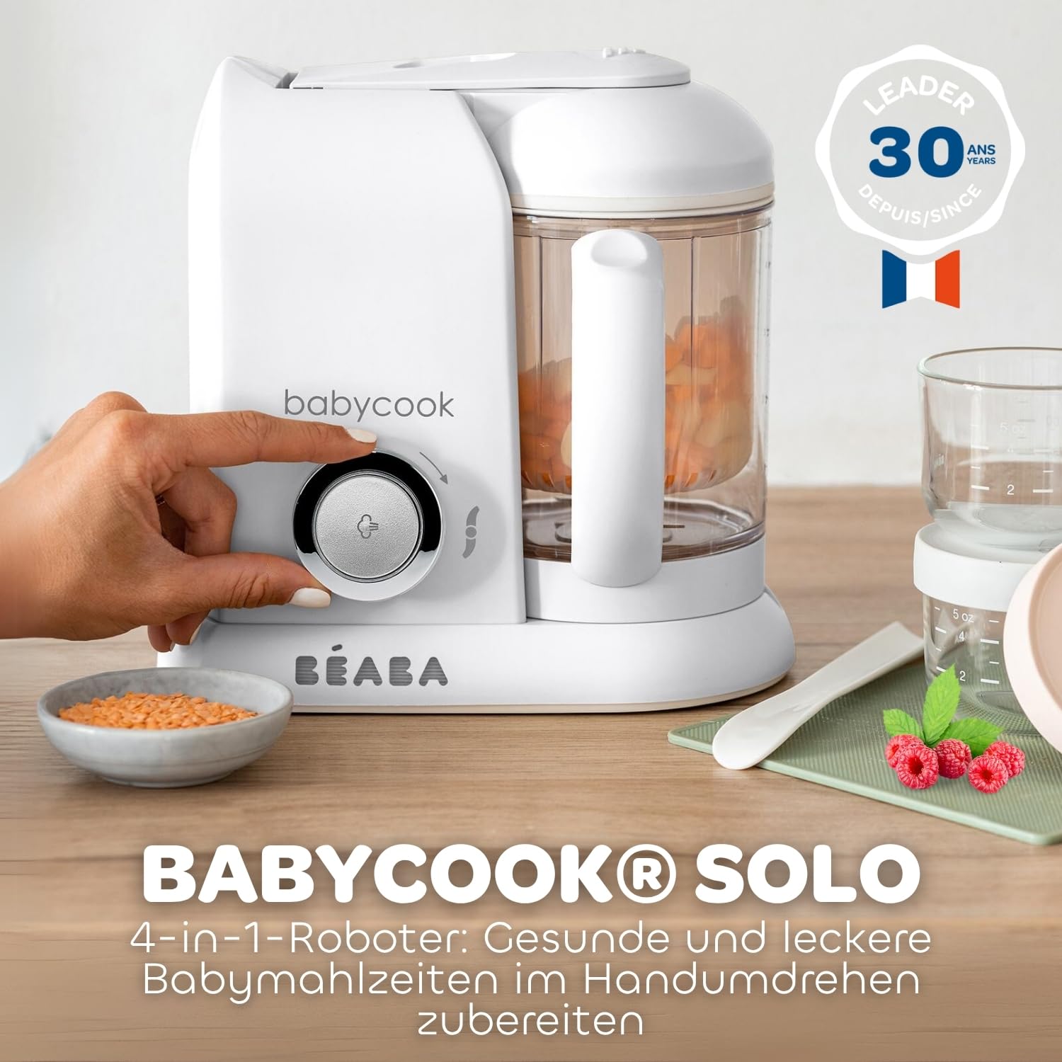 Thumbnail 1 de BÉABA Babycook Solo – 4-in-1 Babynahrungszubereiter (Weiß/Silber)