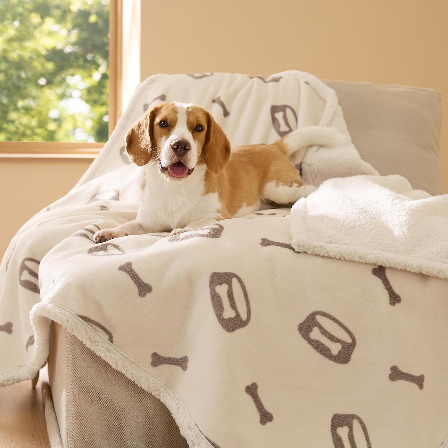 Thumbnail 6 de Bedsure Waterproof Dog Blanket 127x102cm – Reversible washable pet throw for large dogs