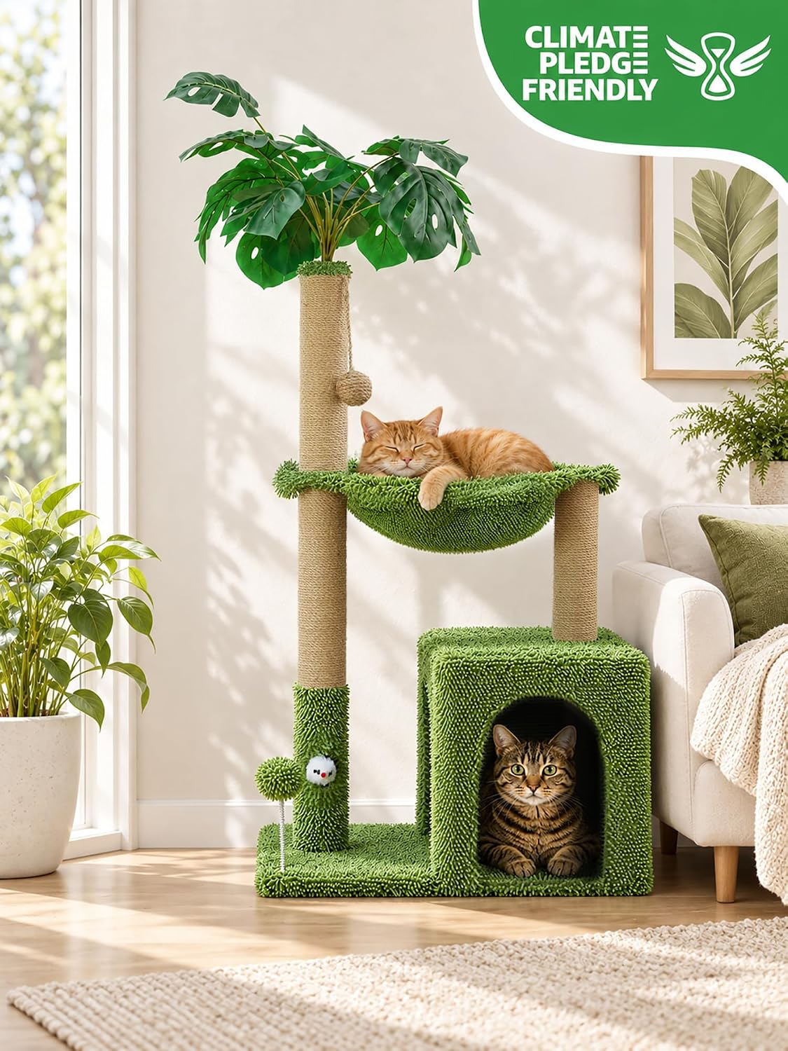 Thumbnail 2 de Woochpet Cat Tree with Natural Sisal
