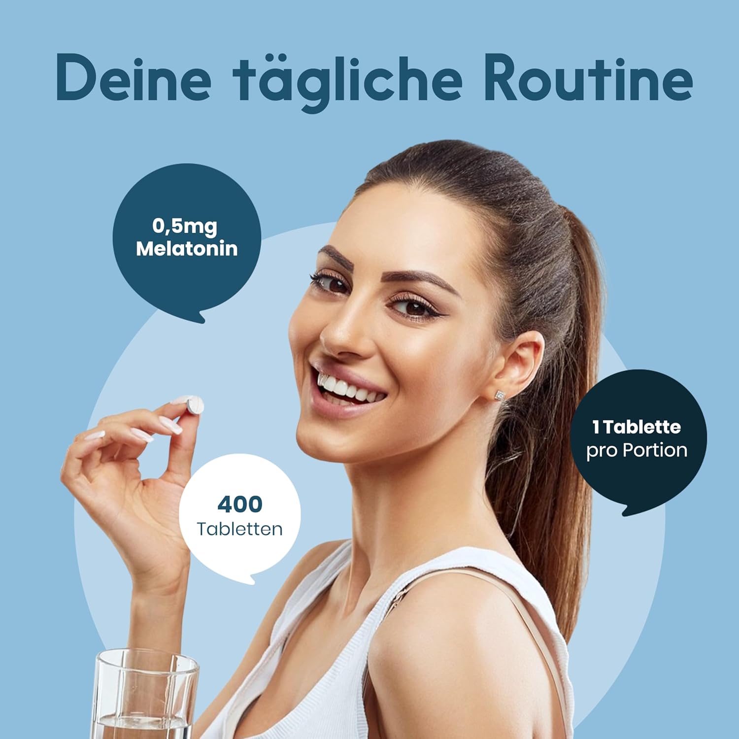 Thumbnail 2 de Melatonin Tabletten 0,5 mg – 400 Stück
