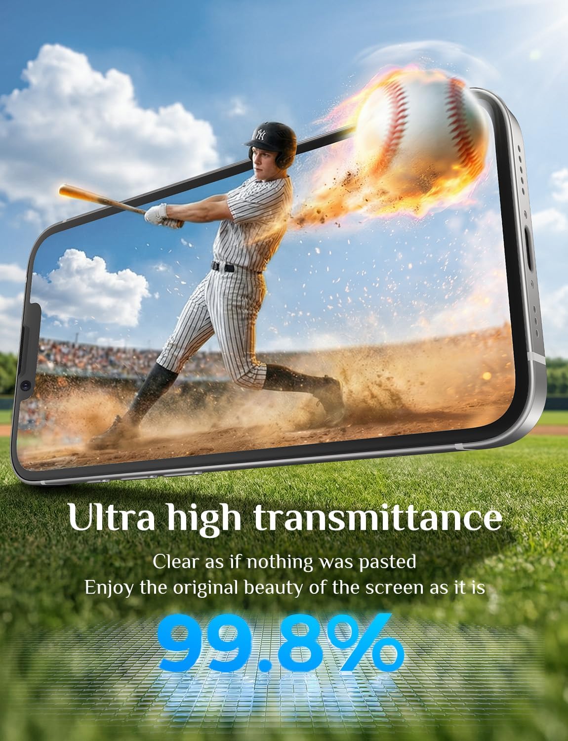 Thumbnail 5 de MAGIC JOHN 2 Pack for iPhone 17e Screen Protector – HD Clear, 9H Tempered Glass, Bubble-Free Installation