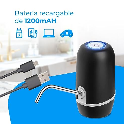Thumbnail 4 de NK dispensador de agua automático con carga USB y dosificador de acero (agua fría) negro