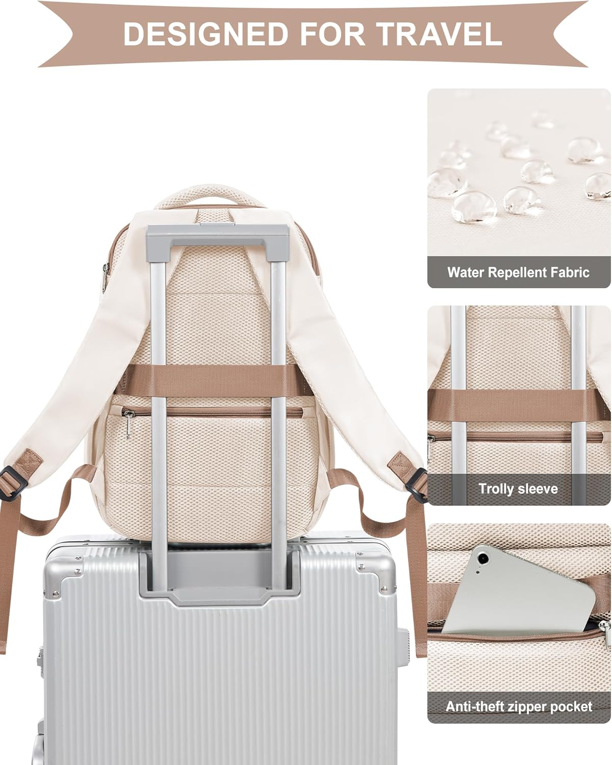 Thumbnail 6 de SZLX Vakuum Rucksack Ryanair Handgepäck 40x30x20 – vielseitiger Flugbegleiter mit Schuhfach und Laptop 14 Zoll