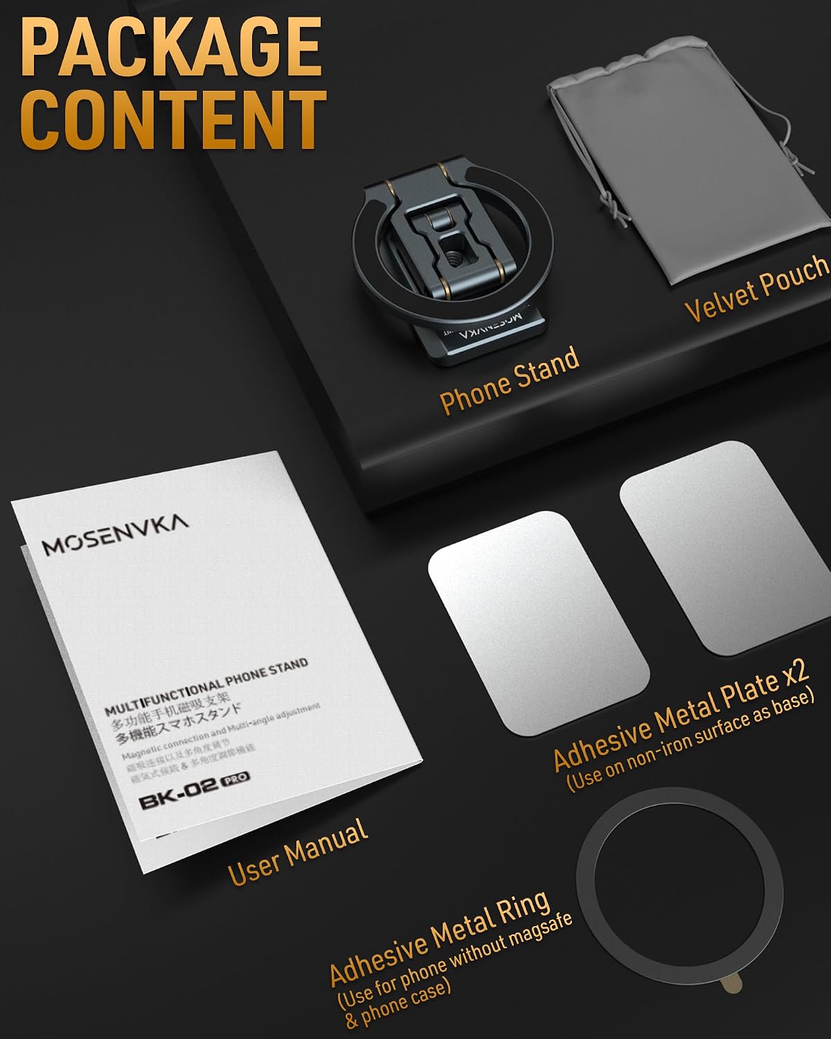 Thumbnail 5 de MOSENVKA Dual Magnetic Phone Holder