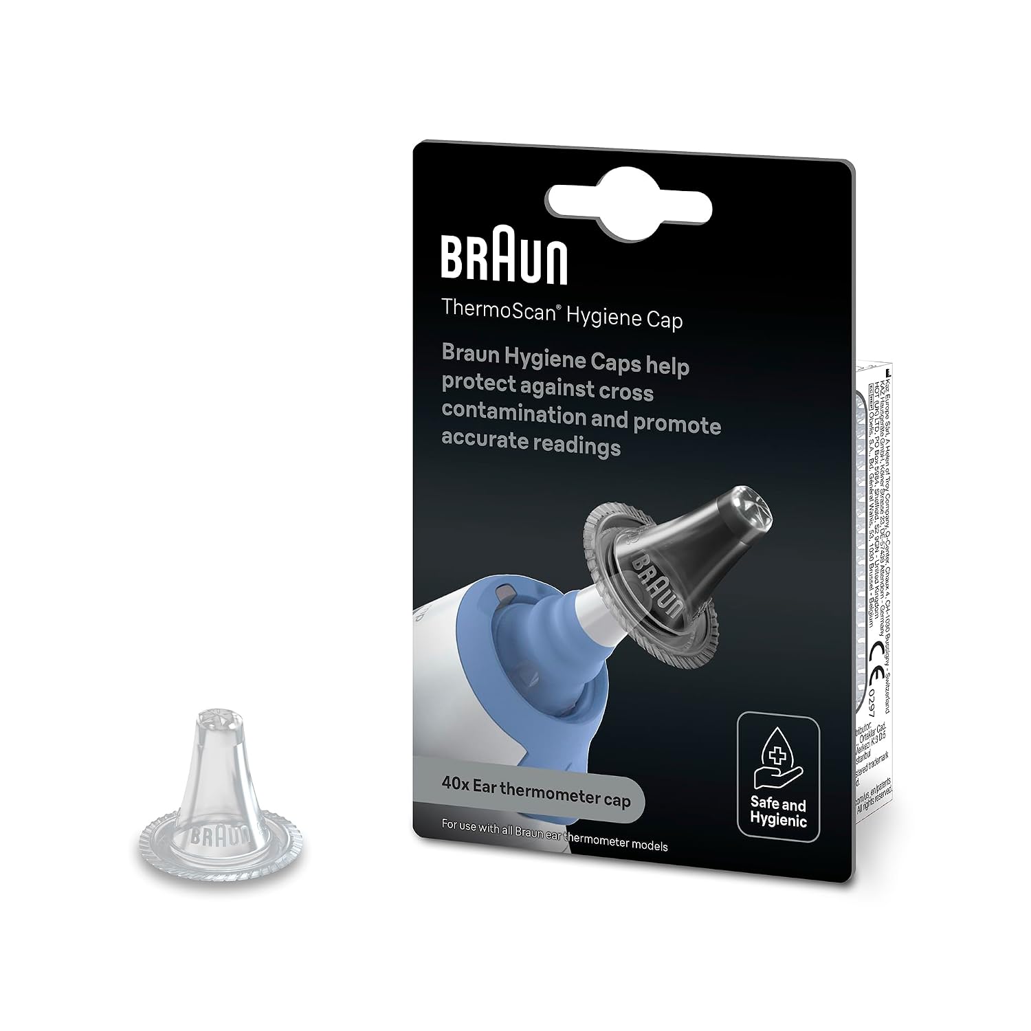 Braun ThermoScan Hygiene Caps (40 pcs) – Compatible with Braun ThermoScan Ear Thermometers