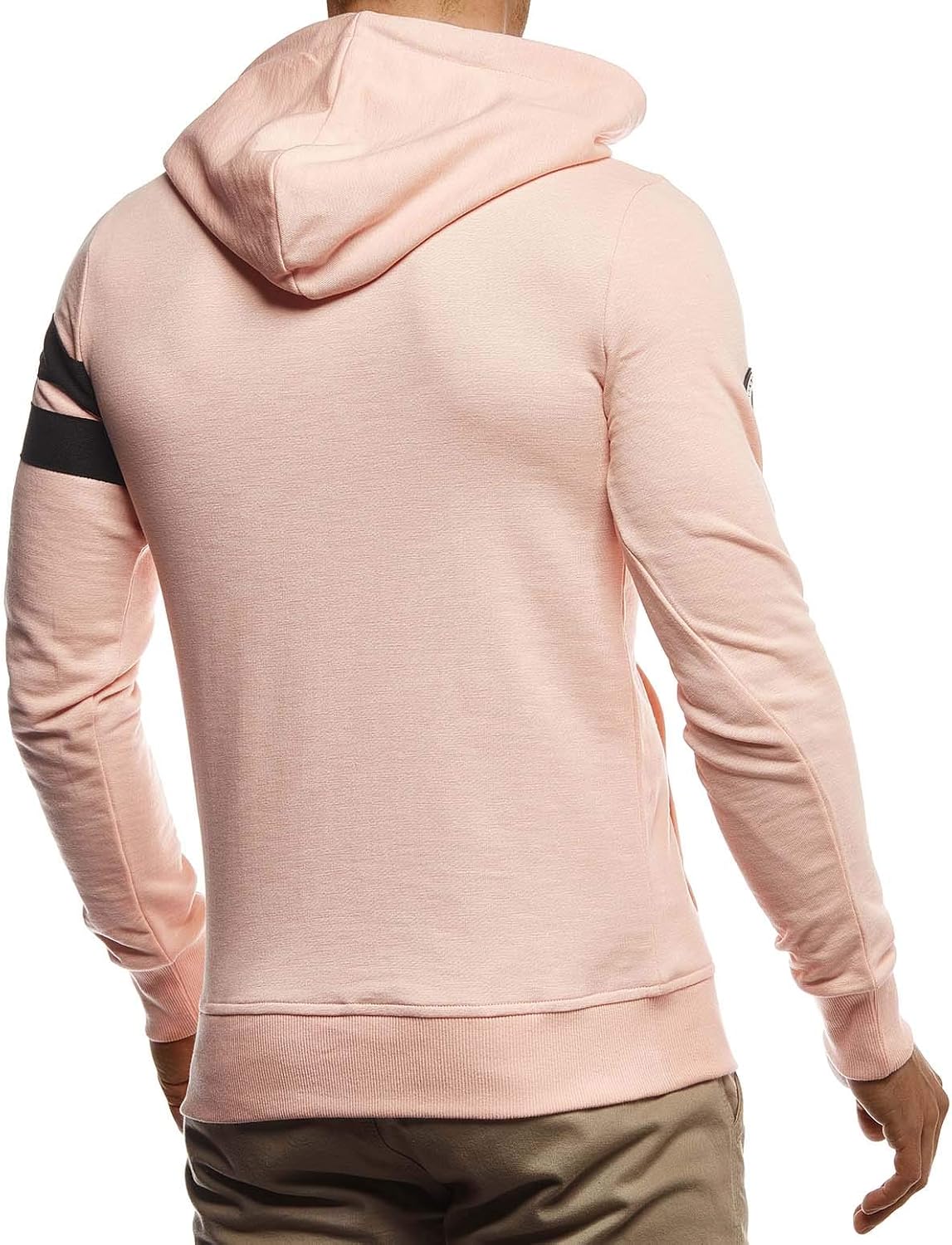 Detalle de Leif Nelson Pull à capuche pour homme LN8334 – Slim Fit, 5 couleurs