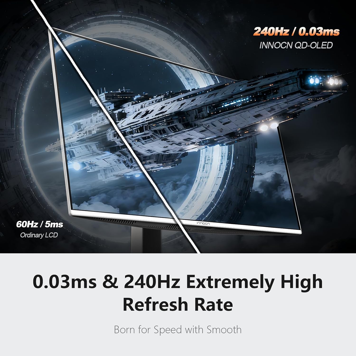 Thumbnail 4 de INNOCN GA27W1Q 27" OLED 4K 240Hz gaming monitor