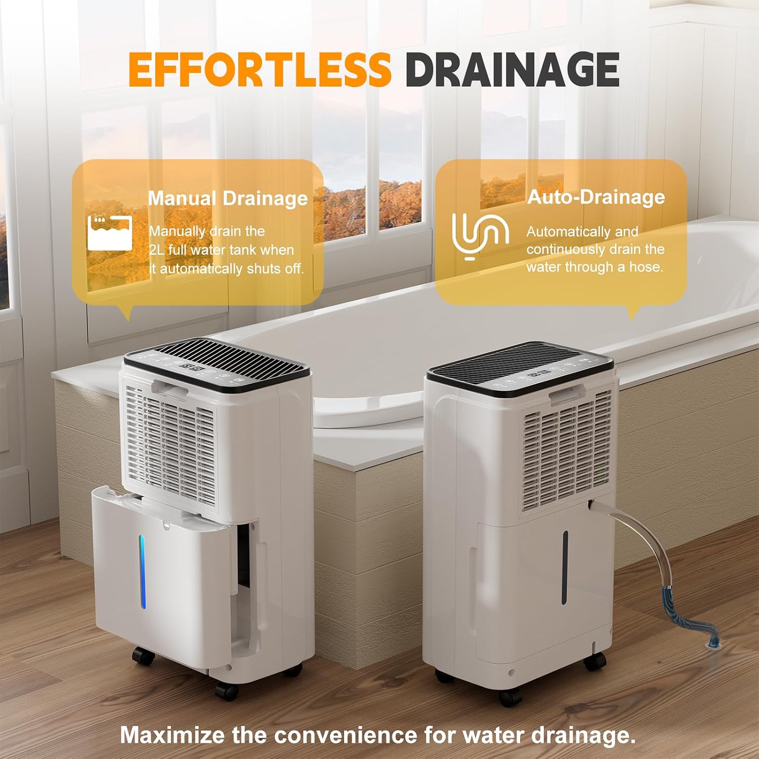 Detalle de 12L/Day Dehumidifier Smart Humidity Control for Home 🏠