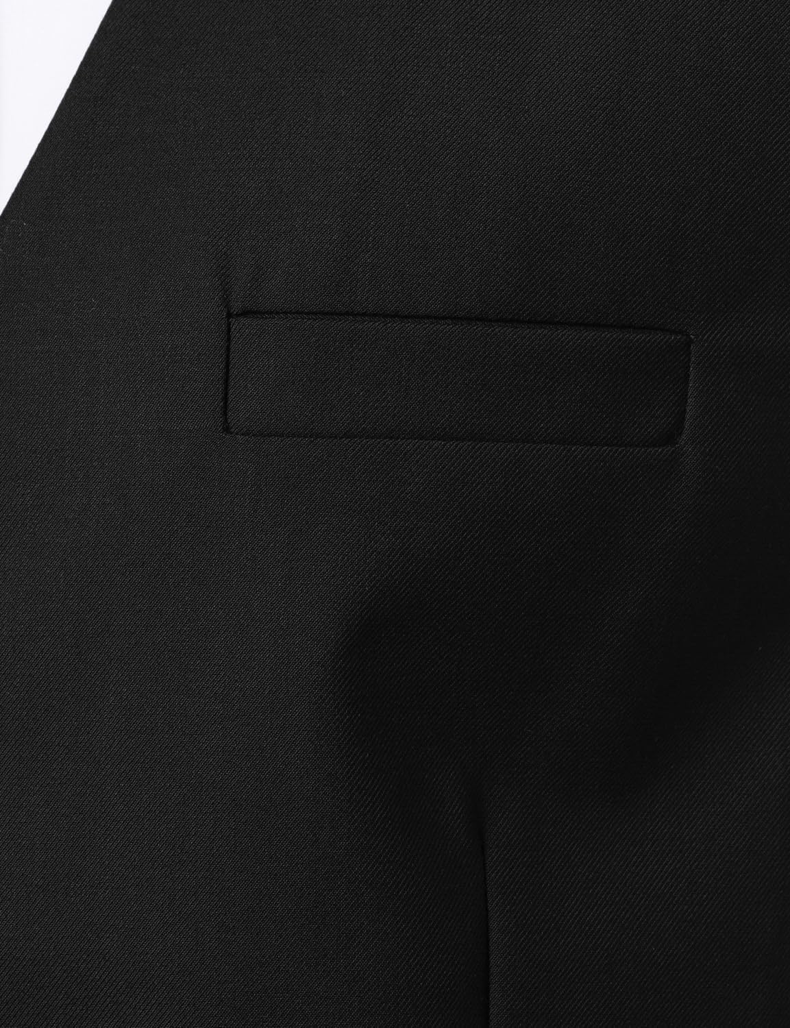 Detalle 1 de ZEROYAA Men's Urban Design Business Formal Vest, 3 Pockets, Five-Button
