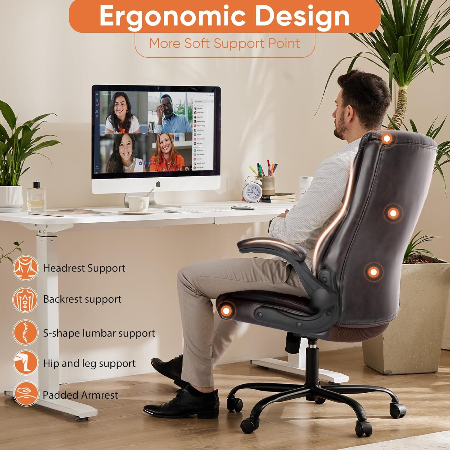 Detalle 1 de Sweetcrispy Office Chair 2-Pack
