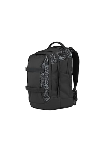 Detalle 2 de Satch Schulrucksack Pack Street Ink – Grau: Durchdacht organisiert und ergonomisch