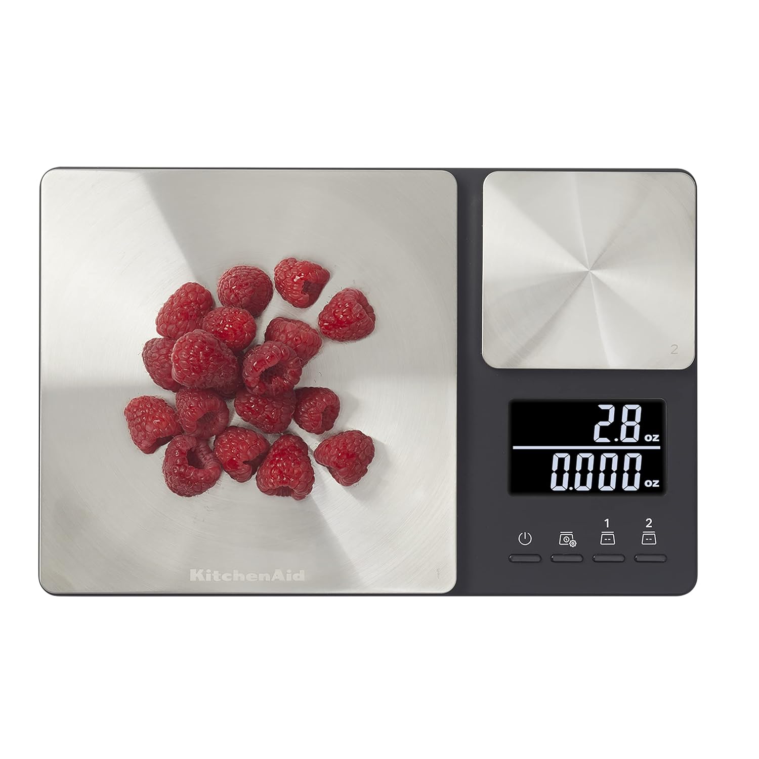 Thumbnail 5 de KitchenAid KQ909 Dual Platform Digital Kitchen and Food Scale (Black with Stainless Steel)