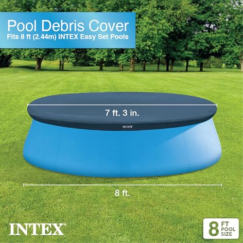 Detalle 2 de Intex 28020 Abdeckplane für Easy-Pool, blau, Ø 244 cm