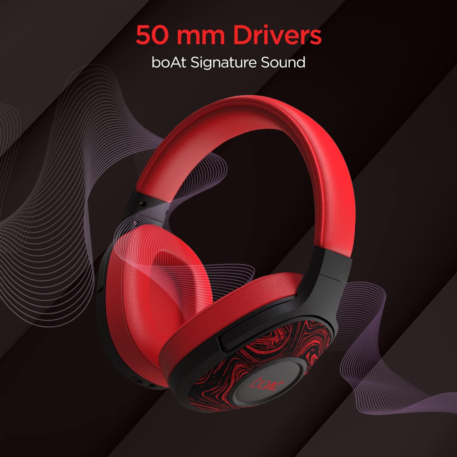 Detalle 2 de boAt Rockerz 550 Bluetooth Over‑Ear 20 h