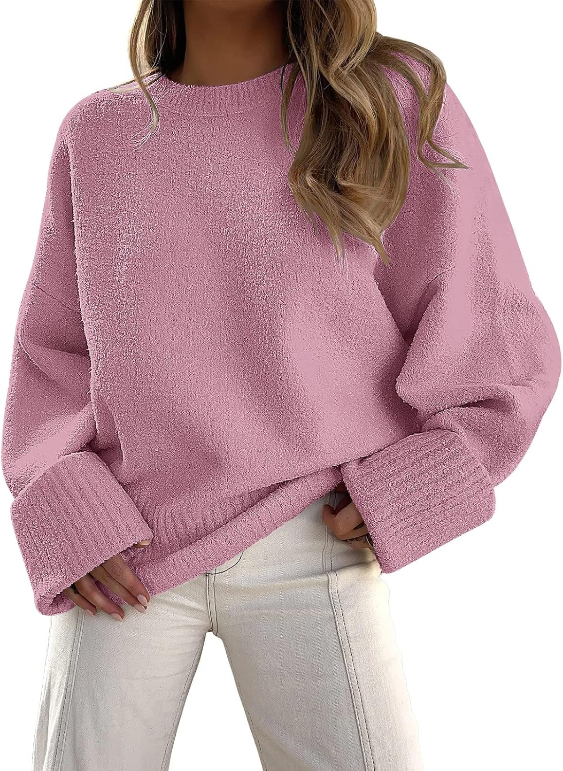 Thumbnail 5 de LILLUSORY Oversized Fuzzy Chunky Sweater for Women